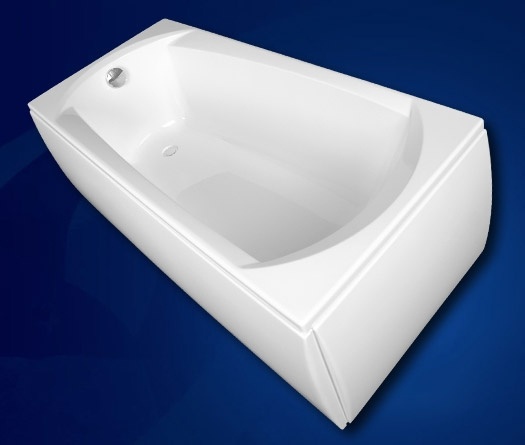 Акриловая ванна Vagnerplast Ebony 160 см, ультра белый фото 3