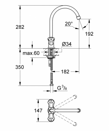 Смеситель для кухни GROHE Costa L фото 2