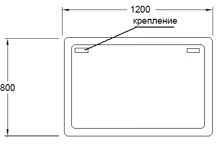 Зеркало Sanvit Армония 120 фото 3