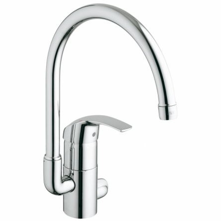 Смеситель для кухонной мойки Grohe Eurosmart с запорным вентилем фото 1