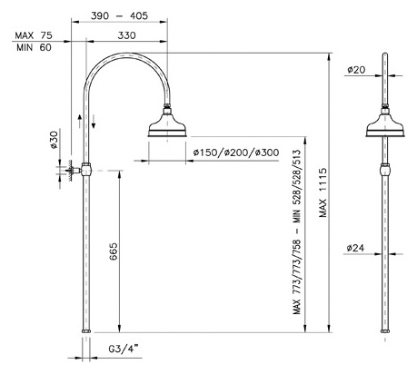 Душевая стойка Nicolazzi Classic Shower фото 2