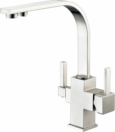Смеситель Zorg Sanitary ZR 332 YF satin для кухонной мойки фото 1