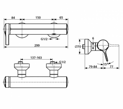 Смеситель для душа Ideal Standard Melange фото 2