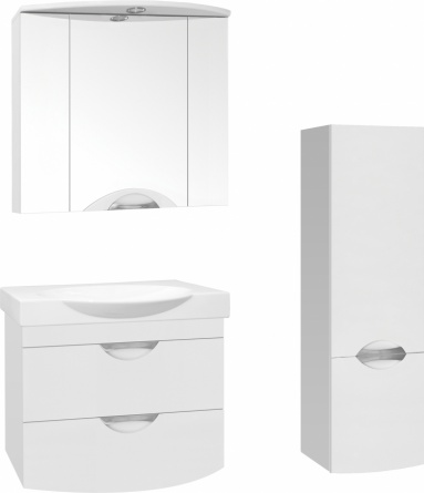 Зеркало-шкаф Style Line Жасмин-2 76/С Люкс, белый фото 2