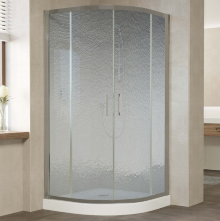 Душевой уголок Vegas Glass ZS 110 07 02 профиль матовый хром, стекло шиншилла фото 1