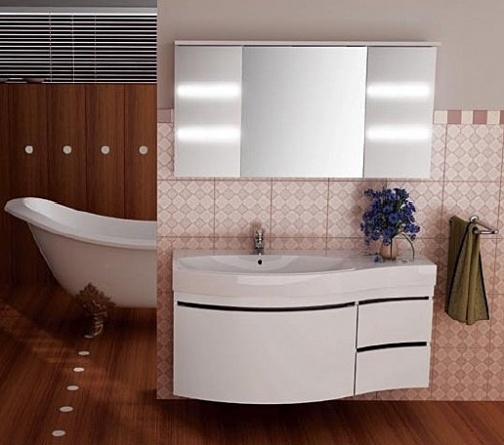 Тумба для комплекта Aquanet Опера 1-115  белая с ящиком L фото 2