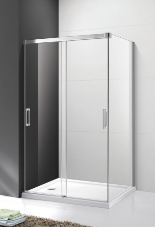 Душевой уголок Cezares Tandem Soft AH-2-120/90-C-Cr-IV стекло прозрачное фото 2