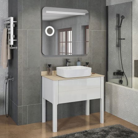Мебель для ванной Comforty Лондон 90-1 белый глянец фото 1