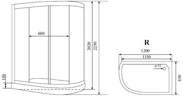 Душевая кабина Timo Comfort T-8802 P R C фото 4