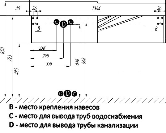 Тумба для комплекта в ванную фото 6