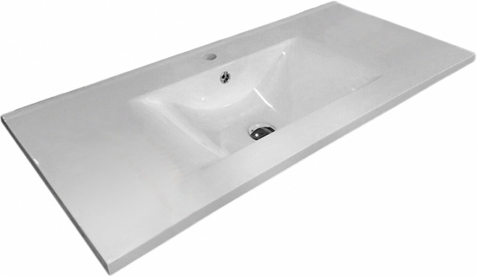 Мебель для ванной Sanvit Кубэ-2 100 белый глянец фото 4