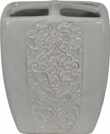 Стакан Creative Bath Heirloom HER60GRY для зубных щёток, серый фото 1