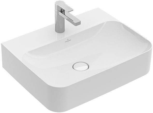 Мебельная раковина Villeroy & Boch Finion 41686GR1 с переливом, CeramicPlus фото 1
