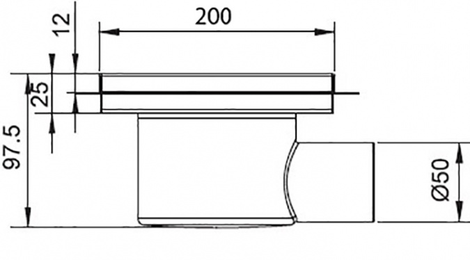 Душевой трап RGW Shower Panels SDR-11-20-Q под плитку фото 2