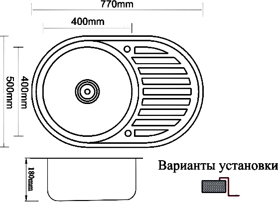 Мойка кухонная Zorg Inox Pvd SZR-7750 bronze фото 2