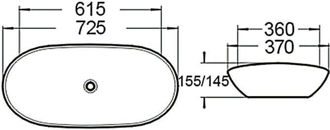Раковина SantiLine SL-1025B фото 2