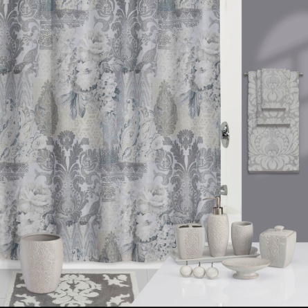 Штора для ванной Creative Bath Heirloom S1231GRY серая фото 1