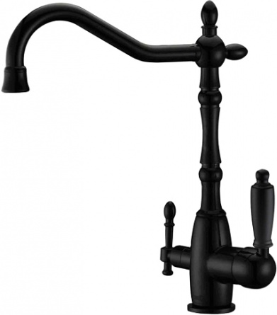 Смеситель Zorg Sanitary ZR 312 YF-33-black для кухонной мойки фото 1