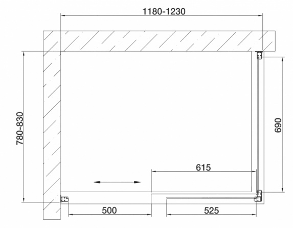 Душевой уголок Vegas Glass ZP+ZPV 120*80 09 01 стекло прозрачное, 120x80 фото 5
