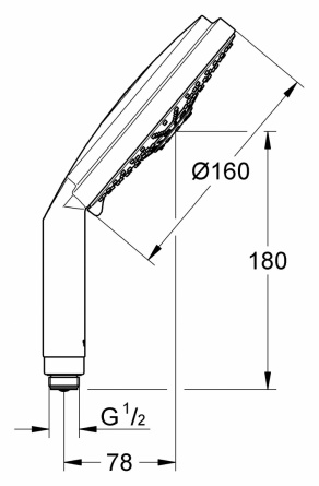 Душевая лейка Grohe Rainshower Cosmopolitan 160 фото 4