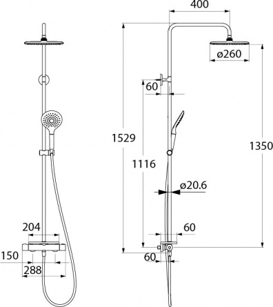 Душевая стойка Iddis Termospot TSTSBSTi06 фото 8