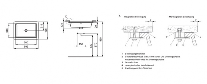 Раковина Ideal Standard Strada K077901 60 см фото 5