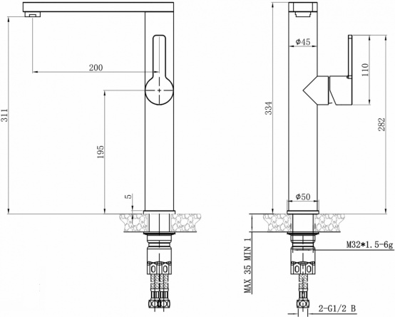 Смеситель Steel Hammer SH 7028  INOX для кухонной мойки фото 2