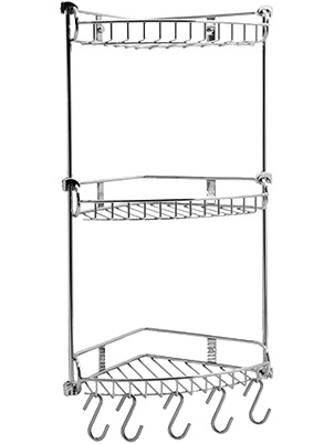 Полка Wasserkraft K-1233 3-ярусная, с крючками фото 1