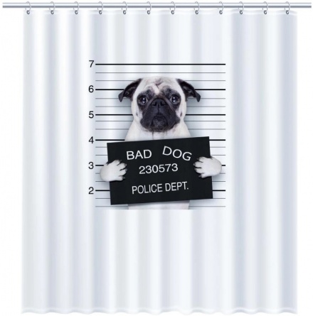 Штора для ванной Fixsen Fixsen Dogs FX-2504 без колец фото 2