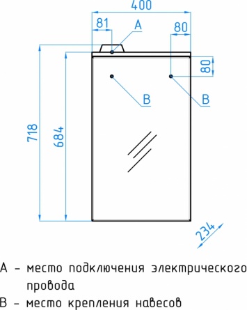Зеркало-шкаф Style Line Эко Стандарт Альтаир 40/С белый фото 9