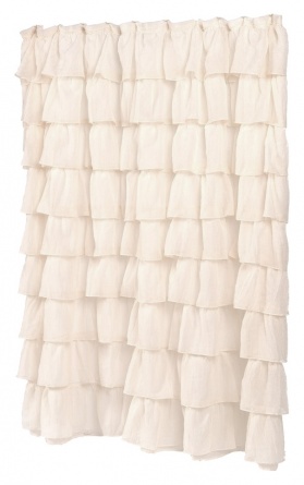 Штора для ванной Carnation Home Fashions Carmen слоновая кость фото 1