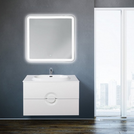 Тумба для комплекта BelBagno Onda 80 bianco lucido фото 2