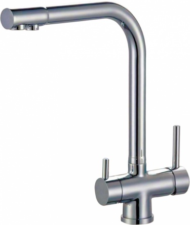 Смеситель Zorg Sanitary ZR 348 YF Nickel для кухонной мойки фото 1