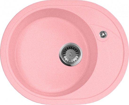 Мойка кухонная AquaGranitEx M-18l розовая фото 1