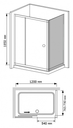 Душевой уголок RGW Classic CL-45 120x80 см фото 3