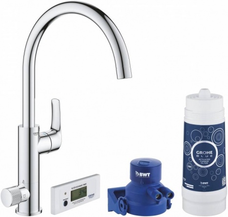 Смеситель Grohe Blue Pure Eurosmart 30383000 с функцией фильтрации фото 1