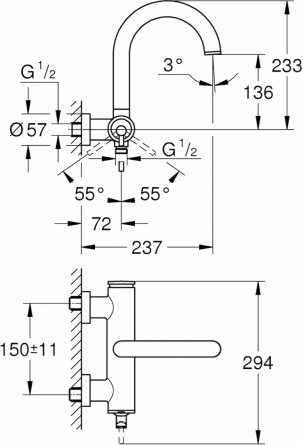 Смеситель Grohe Atrio New 32652AL3 для ванны с душем фото 2