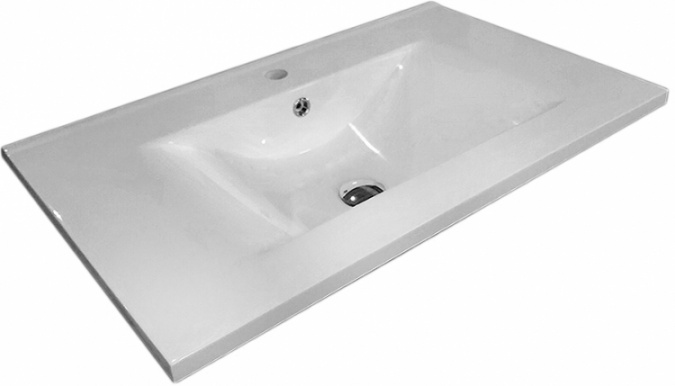 Мебель для ванной Sanvit Кубэ-3 75 белый глянец фото 4