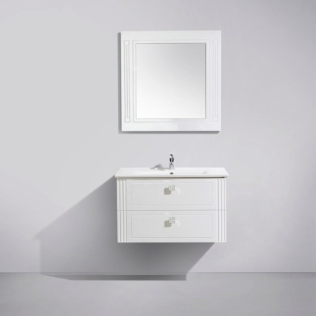 Тумба для комплекта BelBagno Atria 83 bianco lucido 2 ящика фото 2