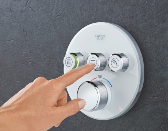 Термостат Grohe Grohtherm SmartControl 29904LS0 для ванны с душем, moon white фото 5