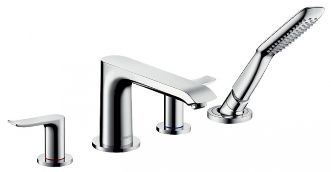 Смеситель Hansgrohe Metris  на борт ванны фото 1