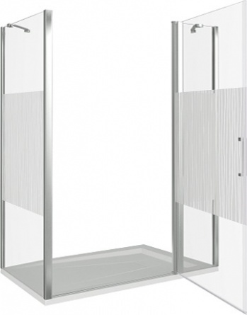 Душевой уголок Good Door Pandora WTW+SP-T-CH 140x80 фото 3
