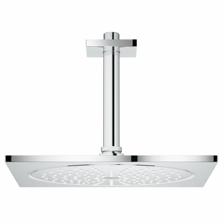 Верхний душ Grohe Rainshower F-series, 254х254 мм, потолочный кронштейн, с ограничением расхода воды фото 1