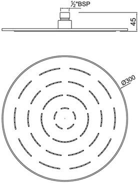 Верхний душ Jaquar Maze OHS-CHR-1633 фото 4