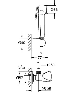 Гигиенический душ Grohe Tempesta F Trigger Spray 30 27514001 фото 2