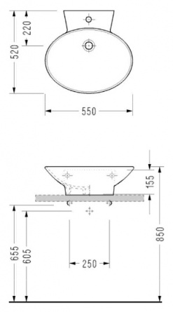 Раковина Serel CH01 фото 2