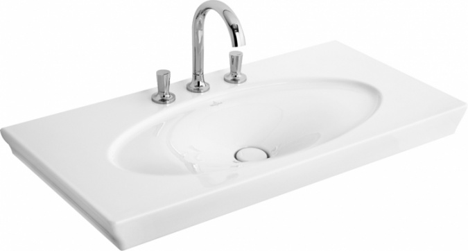 Раковина Villeroy & Boch La belle 6124 А1R1 alpin CeramicPlus фото 1