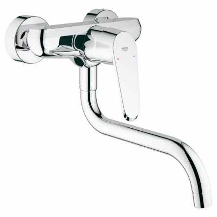 Смеситель для кухонной мойки Grohe Eurodisc Cosmopolitan, настенный с низким изливом фото 1