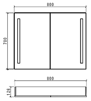 Зеркало-шкаф BelBagno SPC-2A-DL-BL-800 фото 4