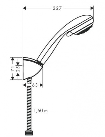 Душевой гарнитур Hansgrohe Crometta 85 Variojet  Porter фото 3